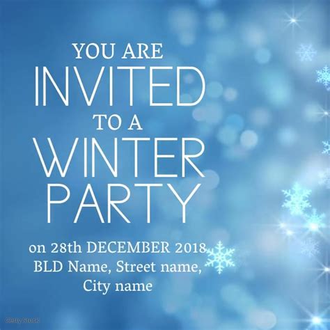 Winter Party Invitation Template