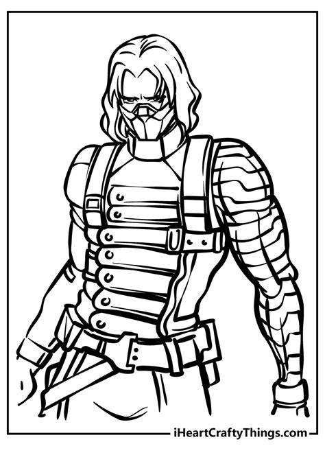 Winter Soldier Marvel Coloring Pages