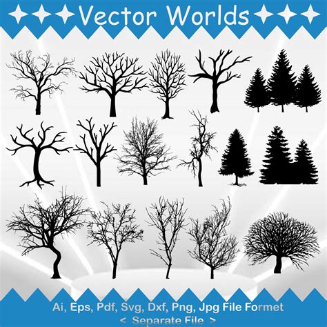 Winter Wonderland Wonders: Embrace the Season with our Stunning Winter Tree SVG Collection