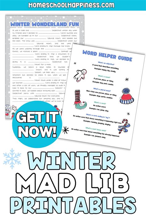 Winter Mad Lib Printables