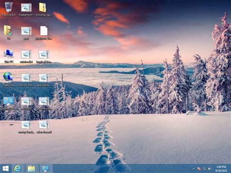Winter themes for Windows 8.1