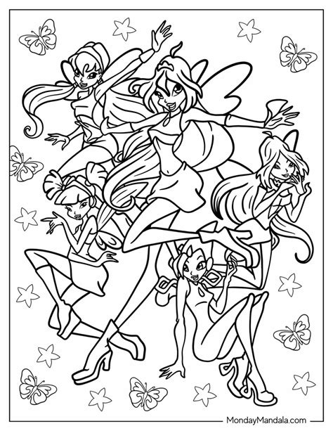 Winx Club Coloring Pages