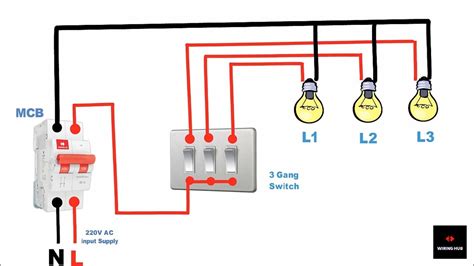 Wiring A 3 Gang Light Switch 2 Way 3 Gang Switch Wiring / 3 gang 3