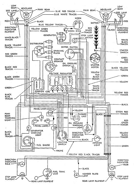 Wiring Diagram 1953 Ford Customline Tudor
