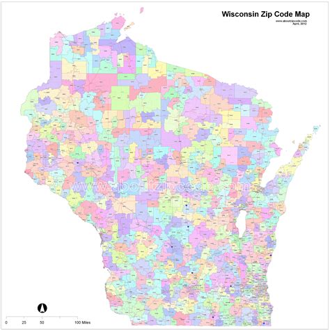 Wisconsin Map Zip Codes