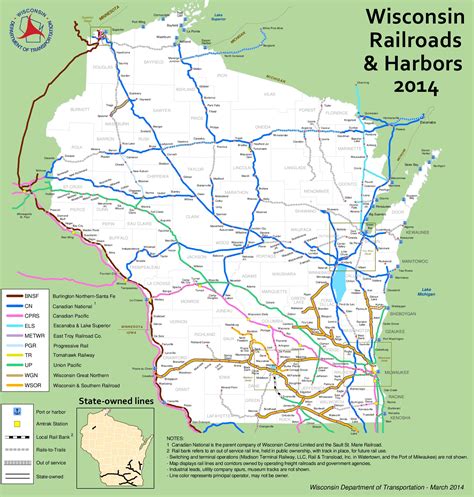 Wisconsin Central Railroad Map