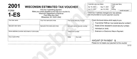 Wisconsin Form 1-es 2022 Printable