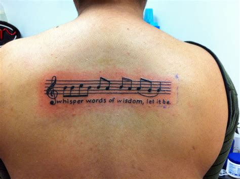 "whisper words of wisdom, let it be.." tattoo mine