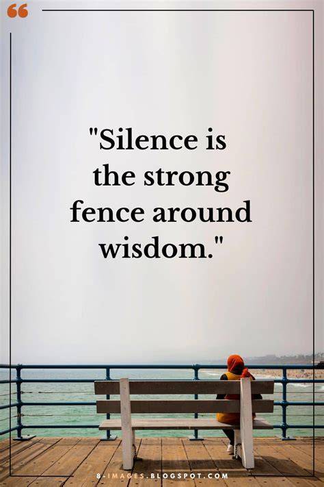Wisdom of silence