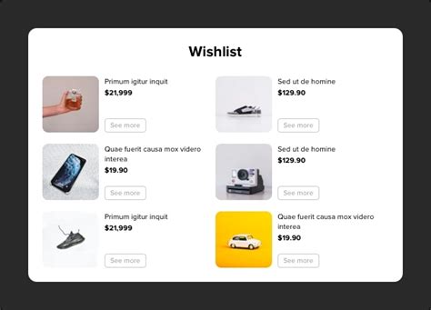 Wishlist Widget