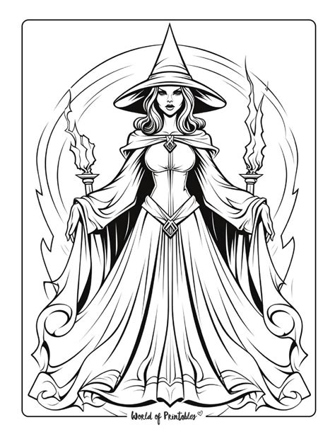 Witch Color Pages