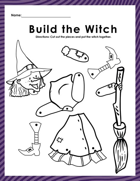 Witch Cut Out Printable