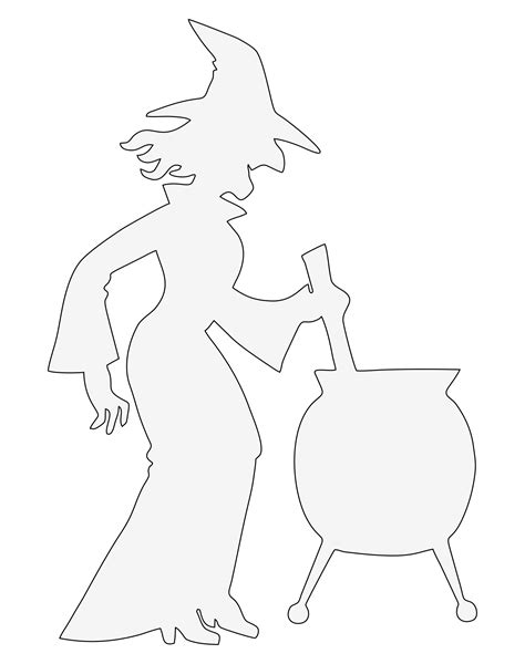 Witch Outline Printable