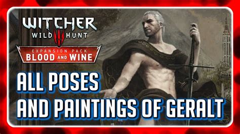 Witcher 3 Painting Pose