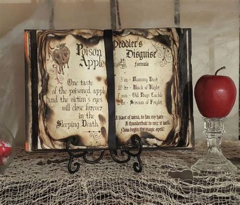 Enchant Your Home with a Witches Spell Book Decoration