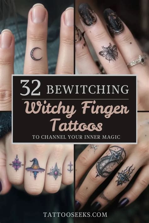Witchy Finger Tattoos