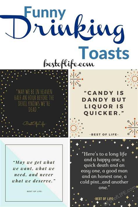 Witty Toasts and Quotes