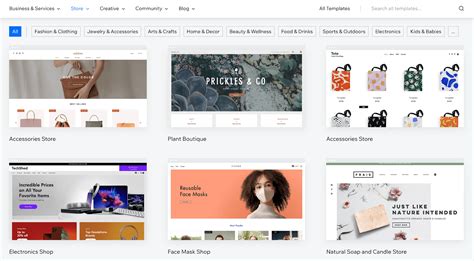 Wix Store Templates