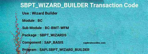 Wizard builder