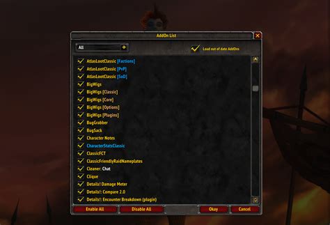 WoW Classic Addons list
