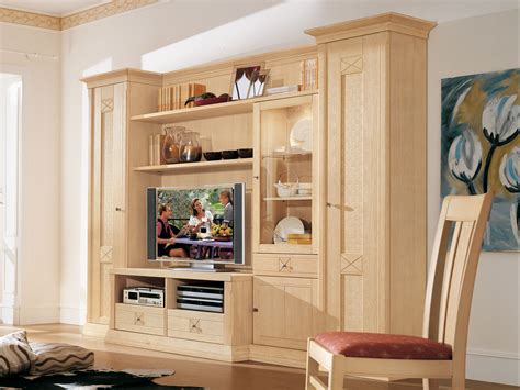 Wohnschrank / WohnzimmerSchrank Seeburg in Eiche massiv Vinkelau