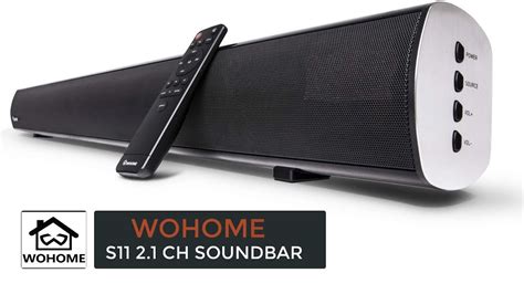 Wohome 2.1 Channel Bluetooth Soundbar with Built-in Subwoofer Model S11