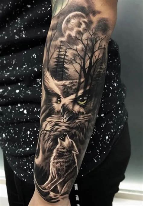 Unveiling The Symbolism Behind Wolf And Owl Tattoos