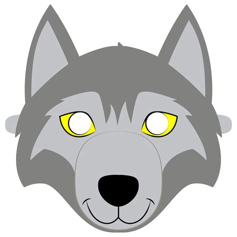 Wolf Mask Template