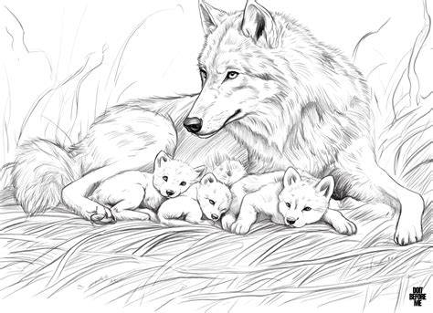 Wolf Coloring Pages Realistic
