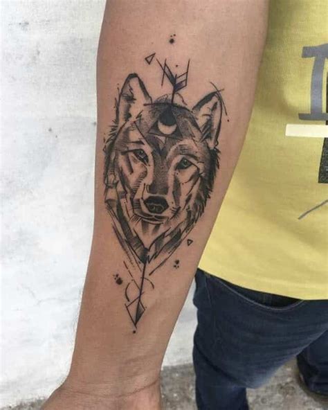Wolf Forearm Tattoo Small