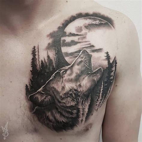 Wolf Howl Tattoo