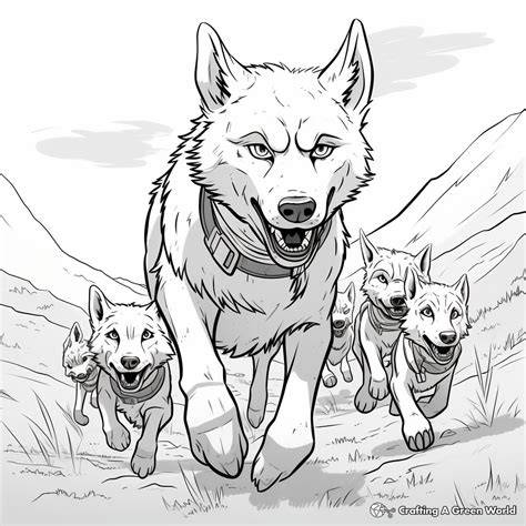 Wolf Hunting Coloring Pages