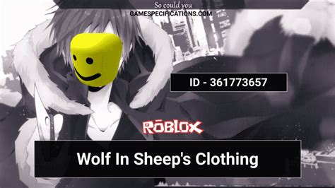 Wolf In Sheep\'s Clothing Roblox ID Code
