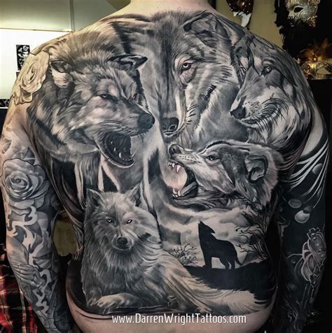 Wolf Tattoo On Back