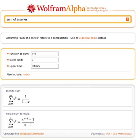 Wolfram Alpha Sum Calculator - Your Ultimate Tool for Precise and Hassle-Free Mathematical Calculations!