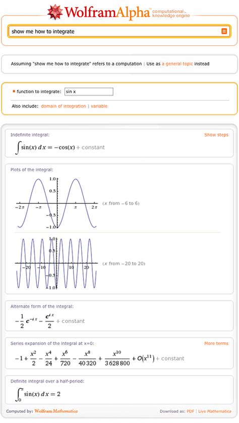 Wolfram Function Calculator