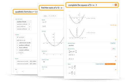 Wolfram Quadratic Calculator
