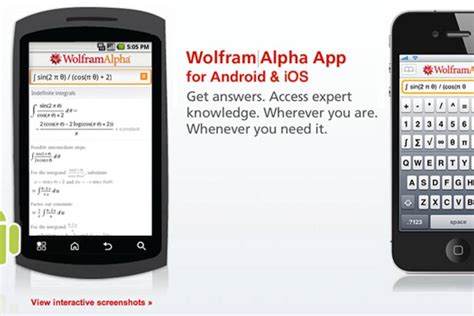 WolframAlpha smartphone