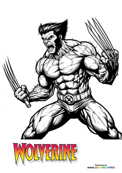 Wolverine Coloring Page