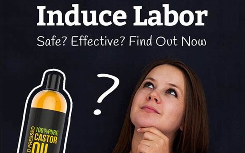 Woman Using Castor Oil To Induce Labor