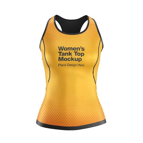 Woman's Tank Top Mockup Front View