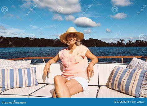 Woman Enjoying Boat Ride