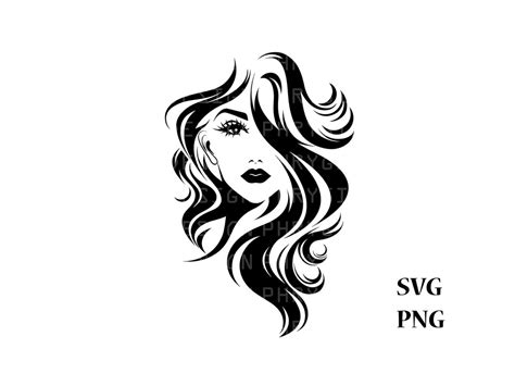 Unleash Your Creativity with Free Woman Face SVG - Empowering Your Projects with Elegant Feminine Touch