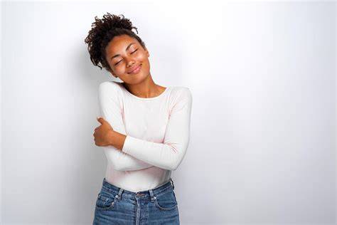 Woman Hugging Herself