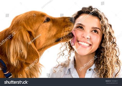 Woman Lets Dog Lick