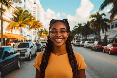 Woman Smiling in Miami