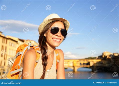 Woman Traveler Smiling