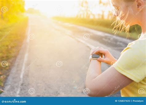 Woman Using GPS Tracker