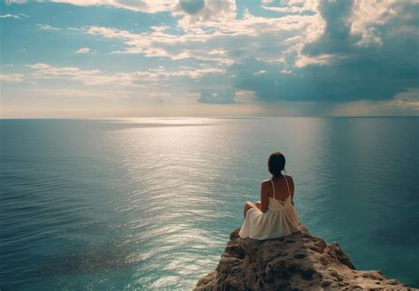 Woman contemplating nature