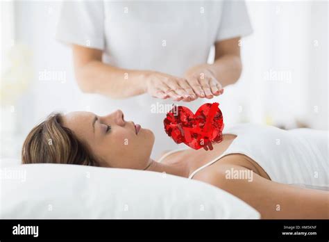 Woman receiving massage at spa